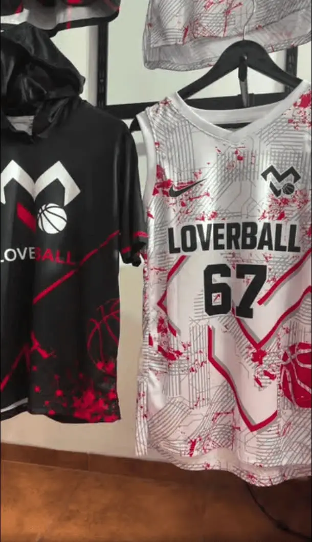 Camiseta de visitante de Loverball, blanca con detalles en rosa